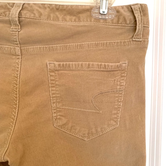 American Eagle Women Stretch Skinny Corduroy Jeggings Light Brown Size 6 - Picture 9 of 11